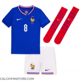 Maglia Calcio Francia Aurelien Tchouameni #8 Prima Divisa Bambino Europei 2024 Manica Corta (+ pantaloncini)